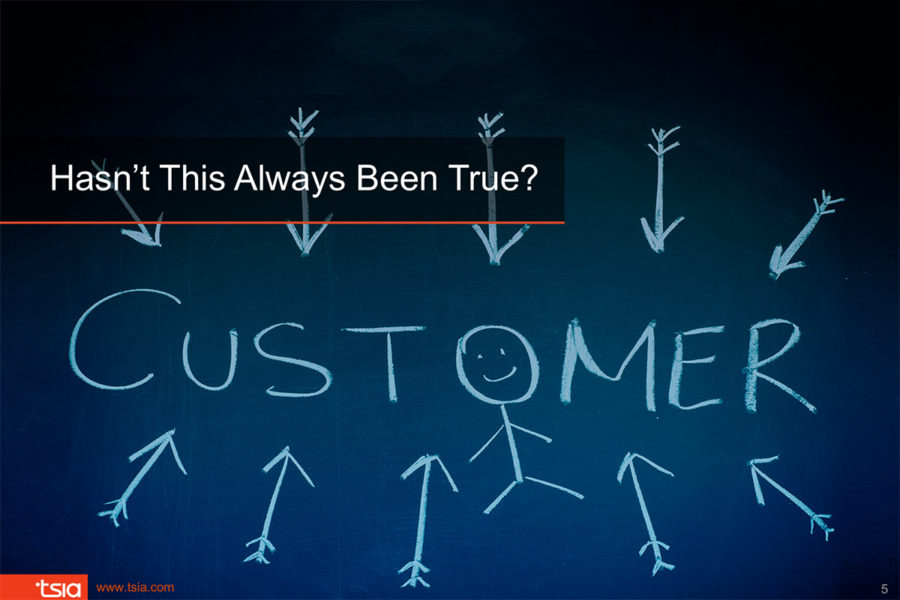 Hasn't this always been true (the customer at the center)?